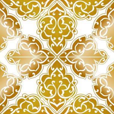 Kusursuz tek renkli süsleme deseni