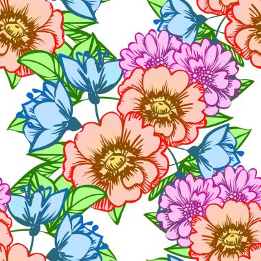 Kusursuz çiçek deseni