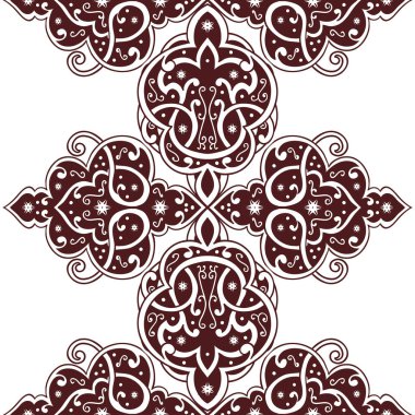 Kusursuz tek renkli süsleme deseni