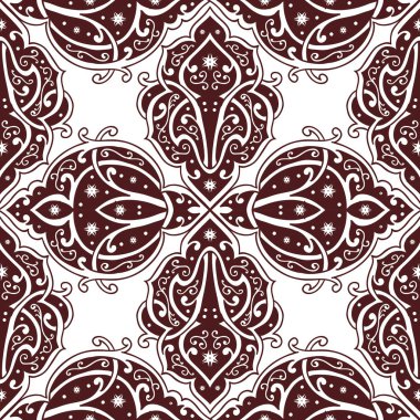 Kusursuz tek renkli süsleme deseni