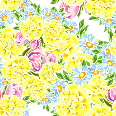 Kusursuz çiçek deseni