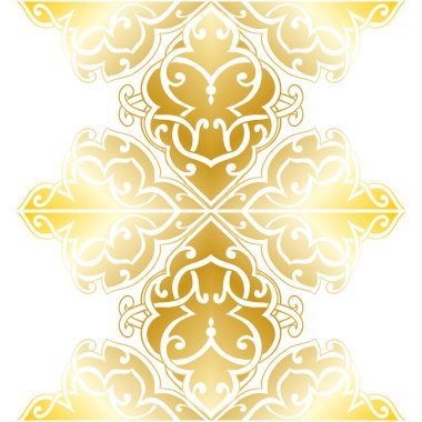 Kusursuz tek renkli süsleme deseni