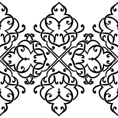 Kusursuz tek renkli süsleme deseni