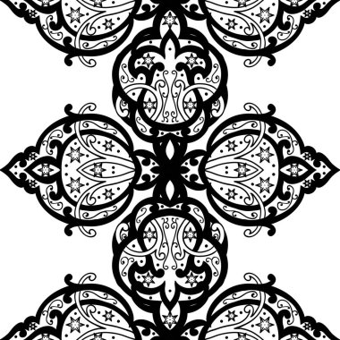 Kusursuz tek renkli süsleme deseni