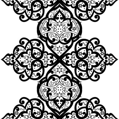 Kusursuz tek renkli süsleme deseni