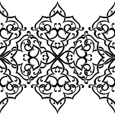 Kusursuz tek renkli süsleme deseni