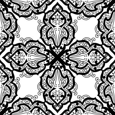 Kusursuz tek renkli süsleme deseni