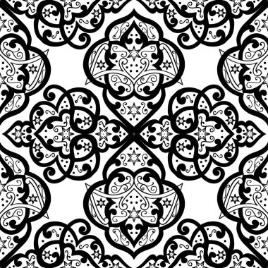 Kusursuz tek renkli süsleme deseni