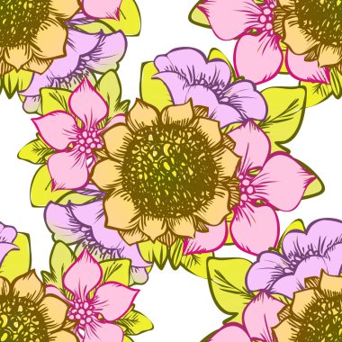 Kusursuz çiçek deseni