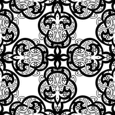 Kusursuz tek renkli süsleme deseni