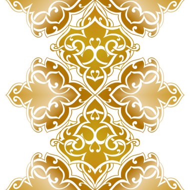 Kusursuz tek renkli süsleme deseni