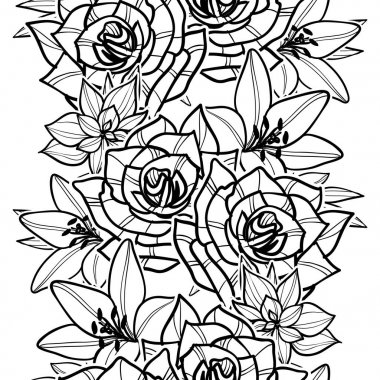 Kusursuz çiçek deseni