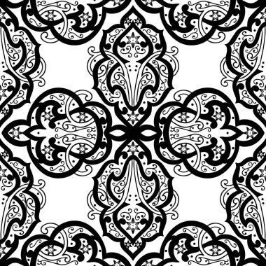 Kusursuz tek renkli süsleme deseni