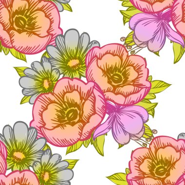 Kusursuz çiçek deseni