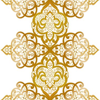 Kusursuz tek renkli süsleme deseni