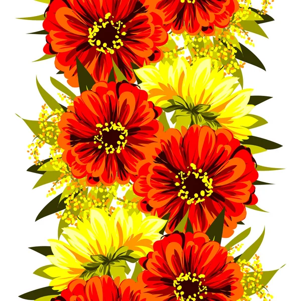 Naadloos bloemenpatroon — Stockvector