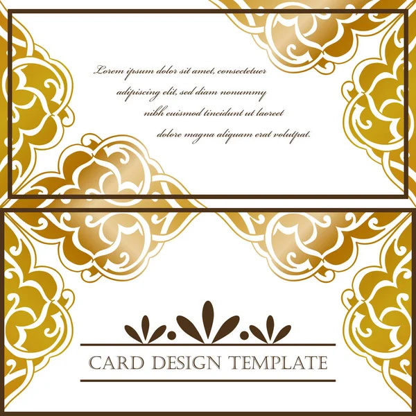 Ornate art invitation card — Stock Vector