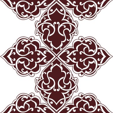 Kusursuz tek renkli süsleme deseni