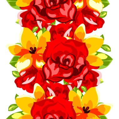 Kusursuz çiçek deseni