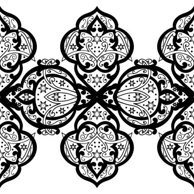 Kusursuz tek renkli süsleme deseni