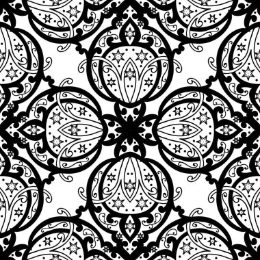 Kusursuz tek renkli süsleme deseni