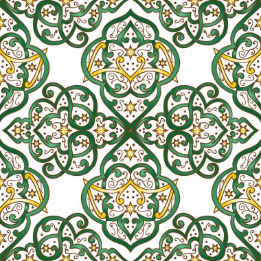 Kusursuz tek renkli süsleme deseni