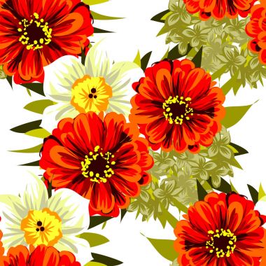 Kusursuz çiçek deseni