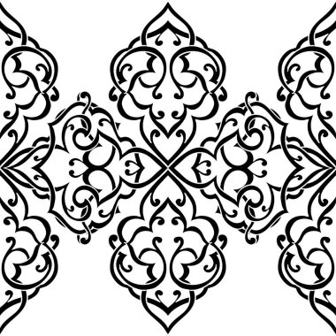 Kusursuz tek renkli süsleme deseni