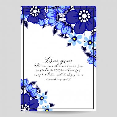 Vintage çiçek davetiye