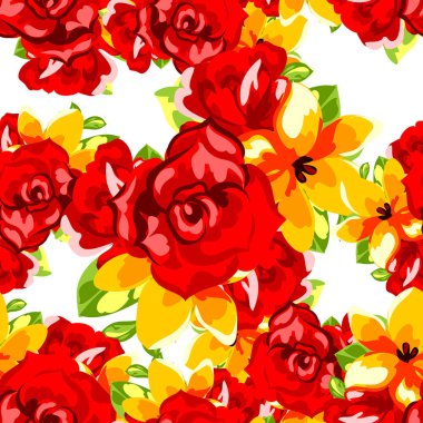 Kusursuz çiçek deseni