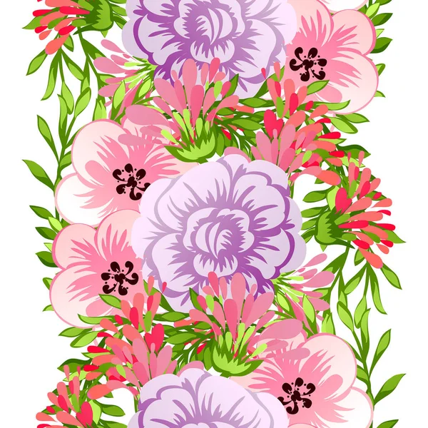 Seamless flower pattern — Stock Vector