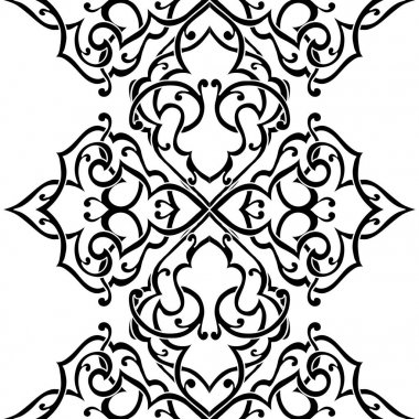 Kusursuz tek renkli süsleme deseni