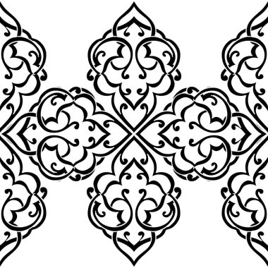 Kusursuz tek renkli süsleme deseni