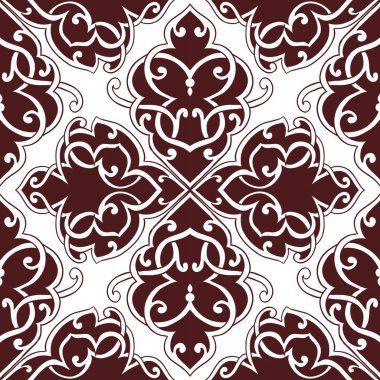 Kusursuz tek renkli süsleme deseni