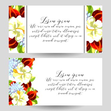 Vintage çiçek davetiye