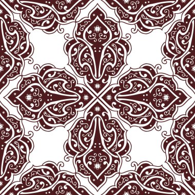 Kusursuz tek renkli süsleme deseni