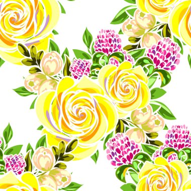 Kusursuz çiçek deseni