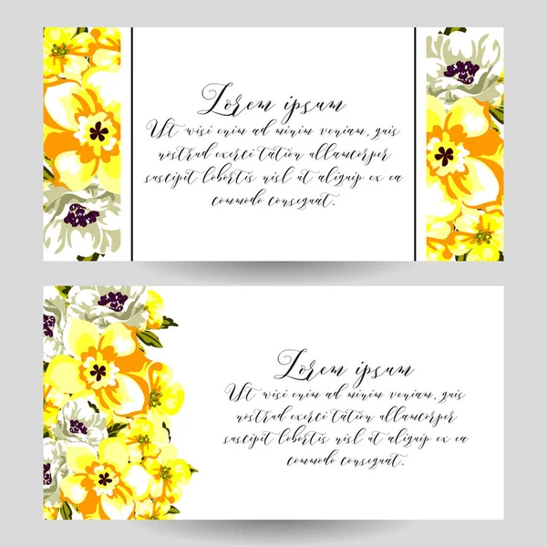 Vintage çiçek davetiye