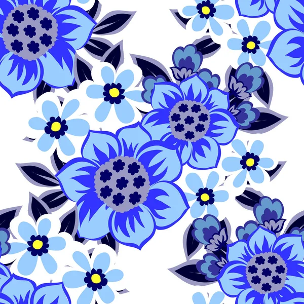 Seamless flower pattern — Stock Vector