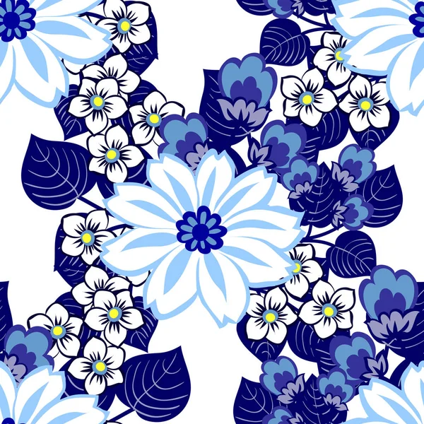 Seamless flower pattern — Stock Vector