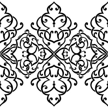 Kusursuz tek renkli süsleme deseni