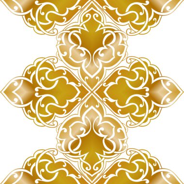 Kusursuz tek renkli süsleme deseni