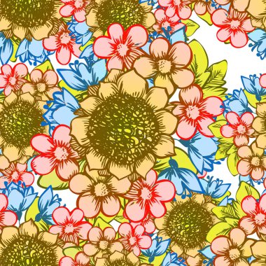 Kusursuz çiçek deseni