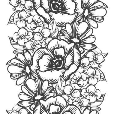 Kusursuz çiçek deseni