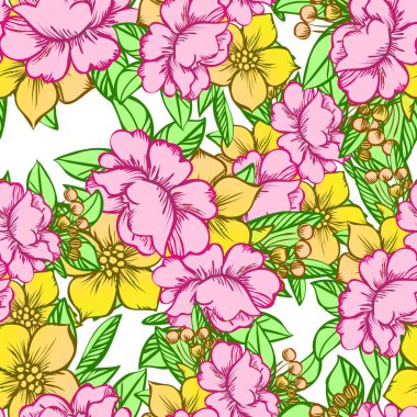 Kusursuz çiçek deseni