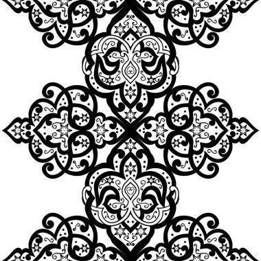 Kusursuz tek renkli süsleme deseni