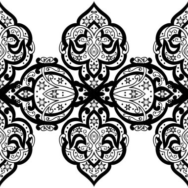 Kusursuz tek renkli süsleme deseni