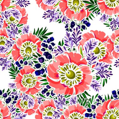 Kusursuz çiçek deseni