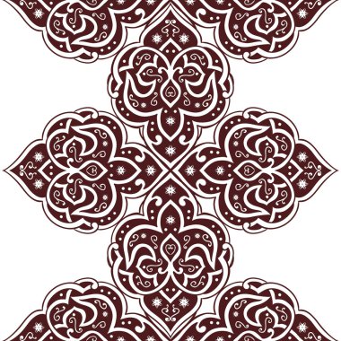 Kusursuz tek renkli süsleme deseni