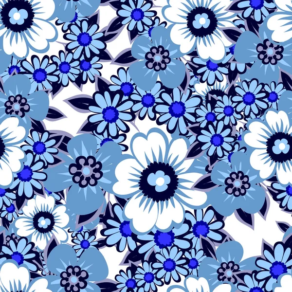 Seamless flower pattern — Stock Vector